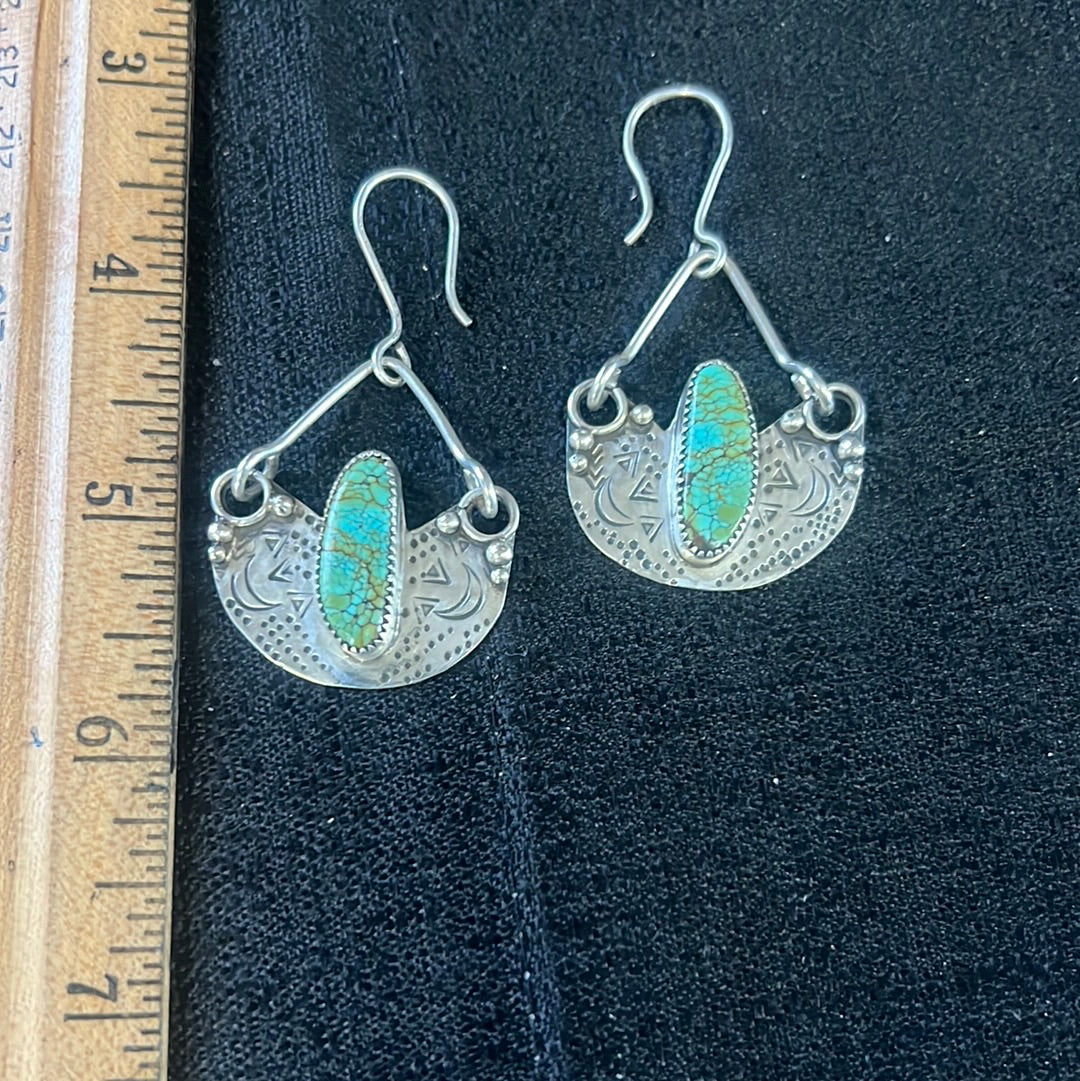 Blackjack Turquoise Swing Earrings