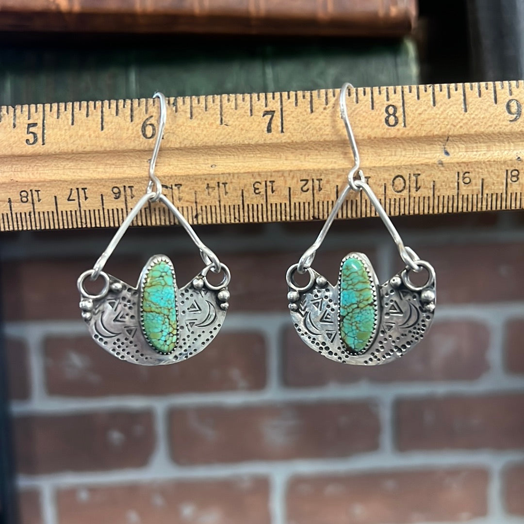 Blackjack Turquoise Swing Earrings