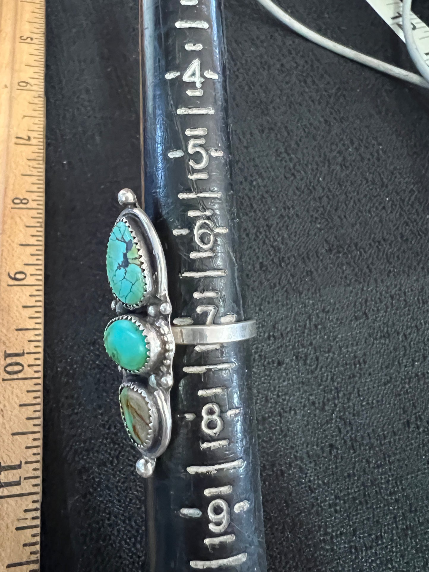 3 Stone Turquoise Stacker (7.5)