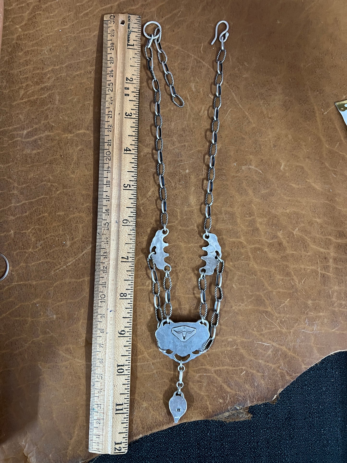 Chandelier Iron Maiden Turquoise Dangle Necklace