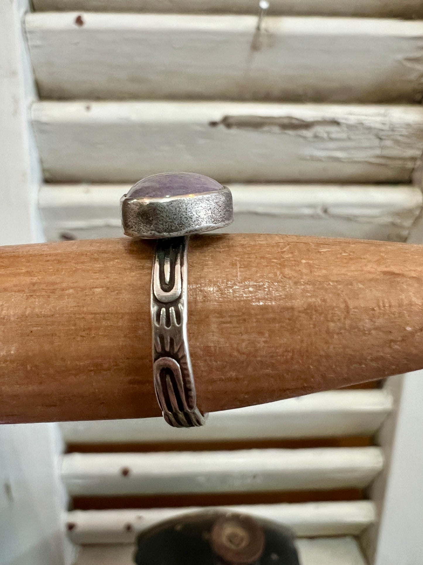 Purple Stamped Ring (8.3/4)