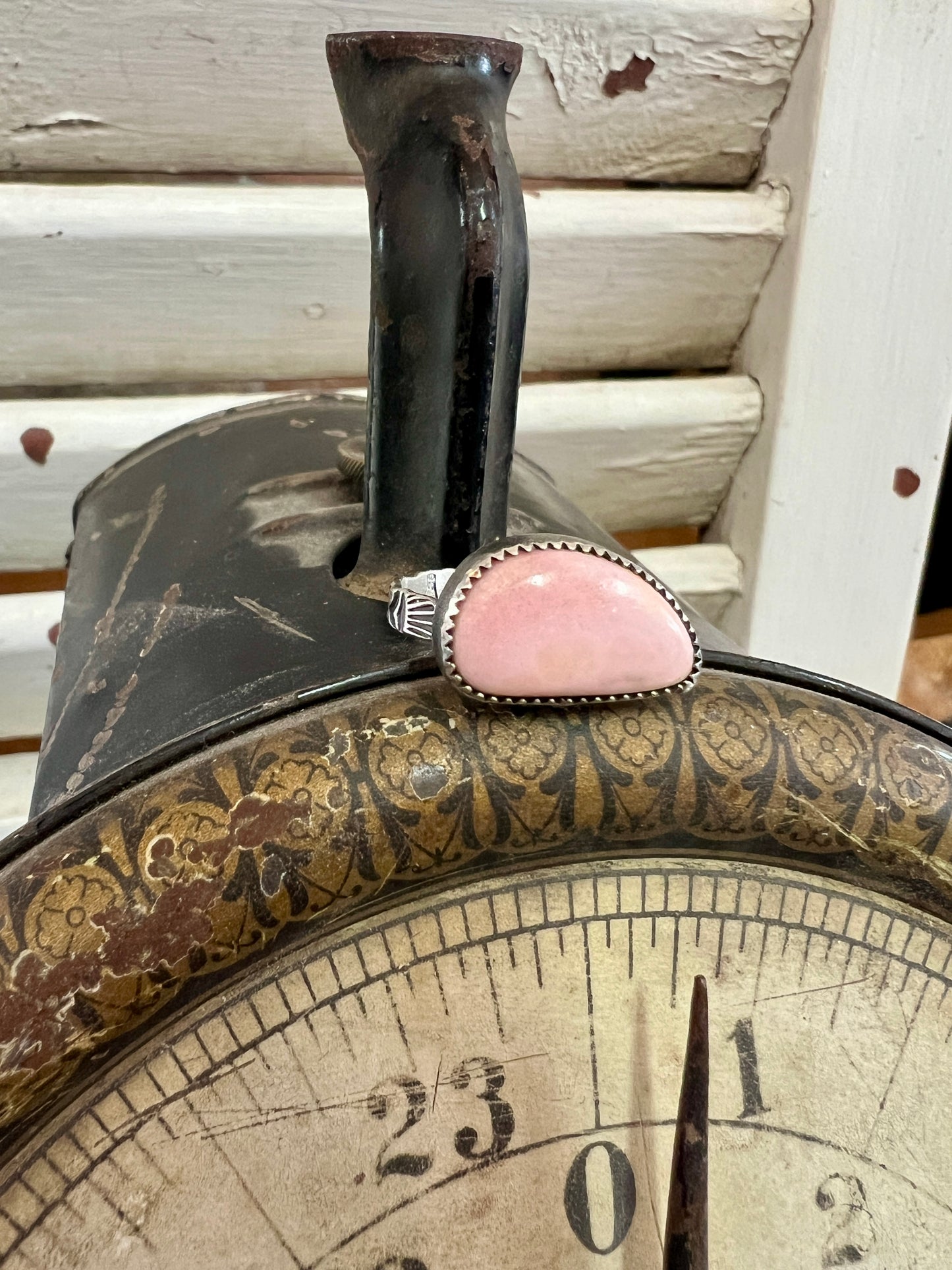 Pink Stamped Ring (8.3/4)