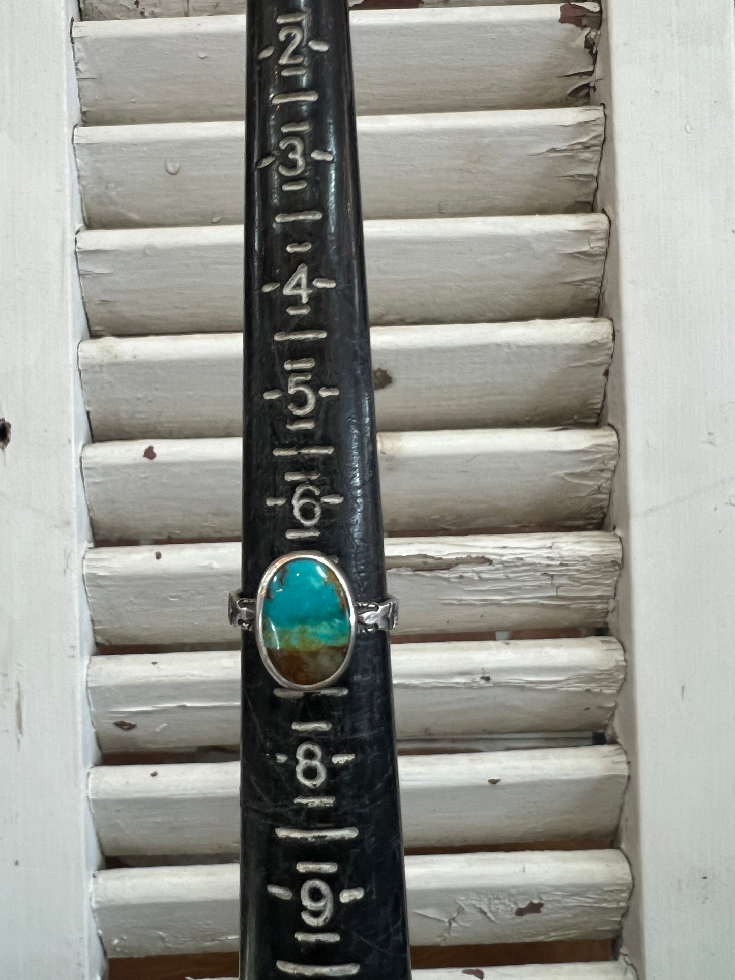 Oval Tri-Colour Stamped Ring (7)