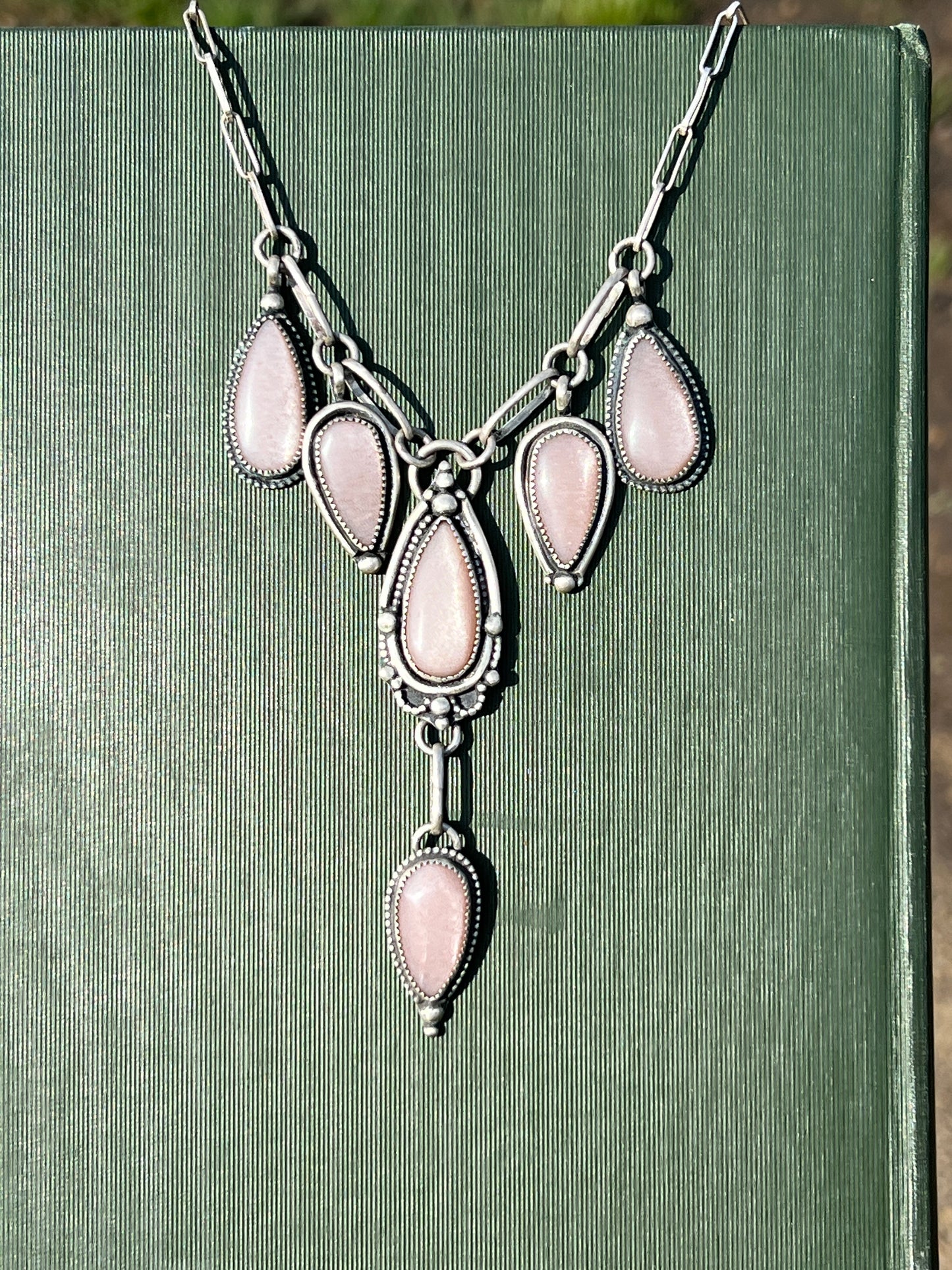 Peach Moonstone Necklace