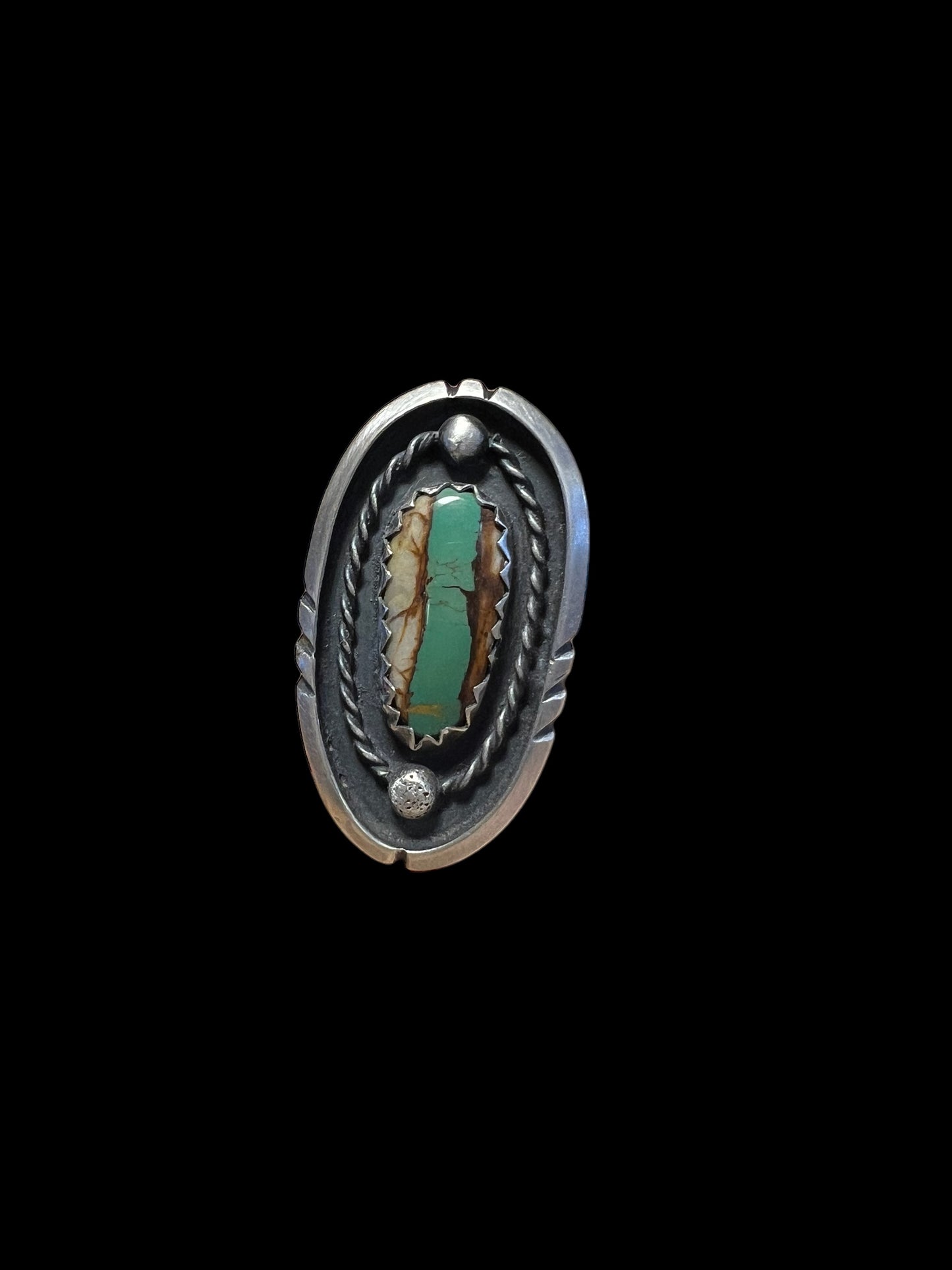 Turquoise Oval Ring (adjustable)