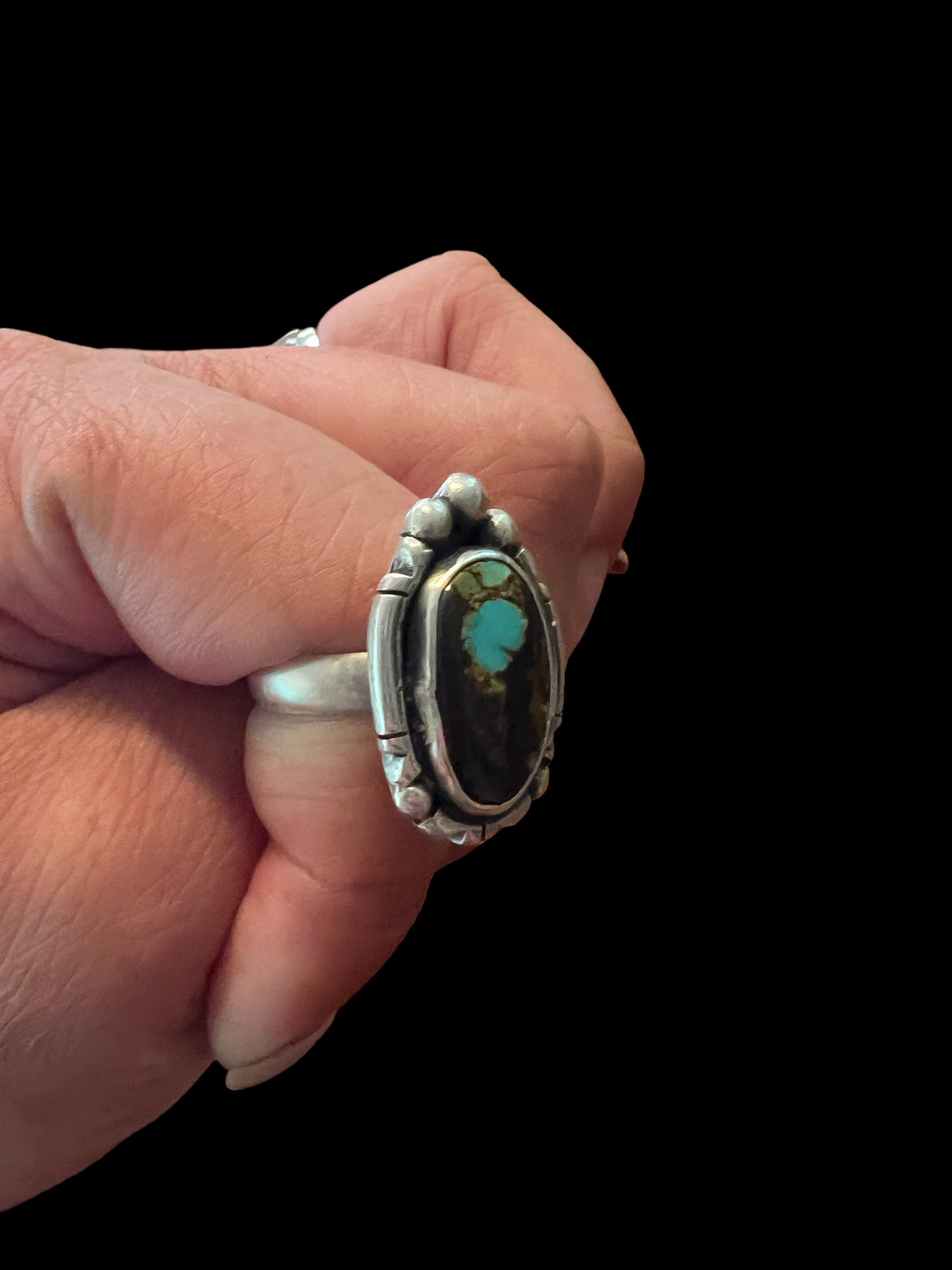 Blackjack Turquoise Ring (8.1/4-8.1/2)