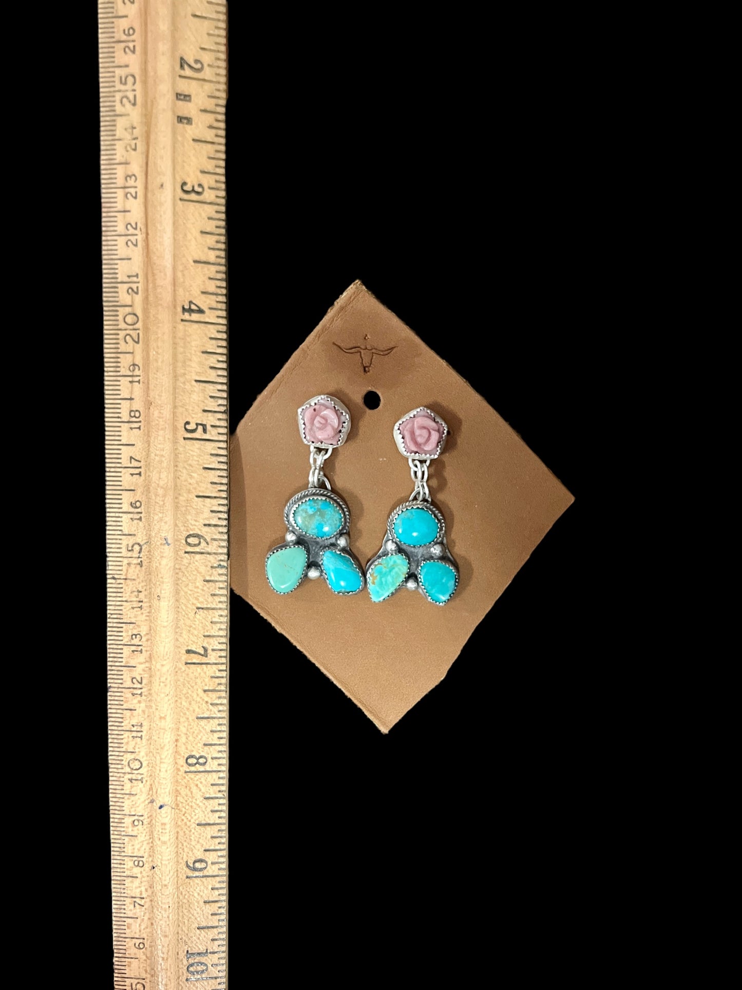 Two Petal Dangle Flower Earrings