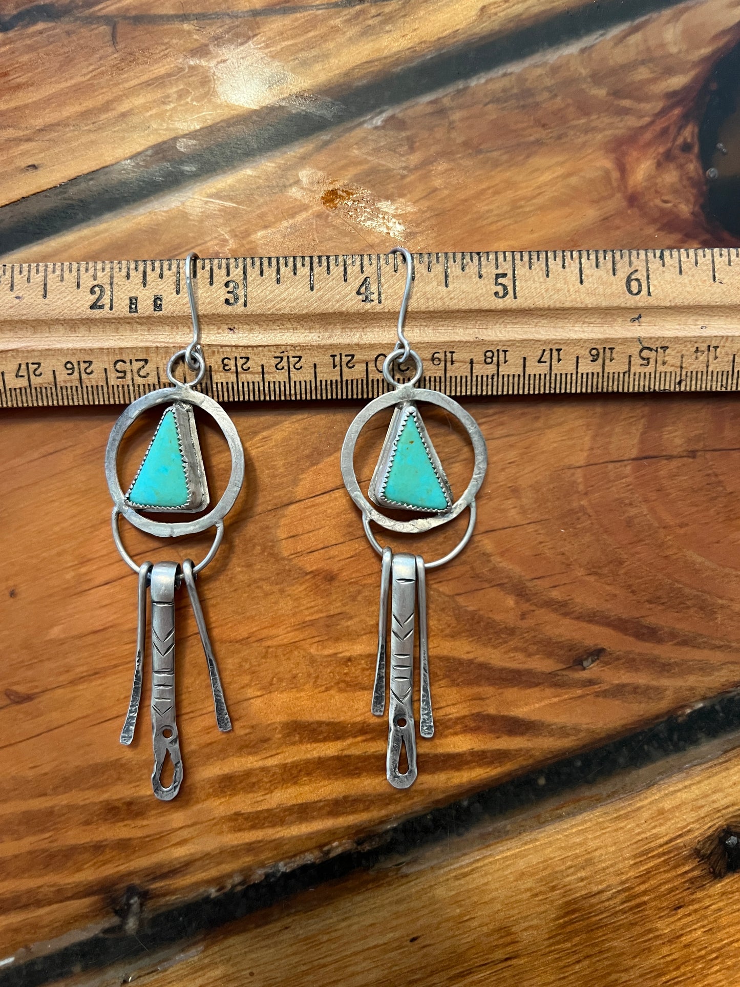 Turquoise dangle earrings