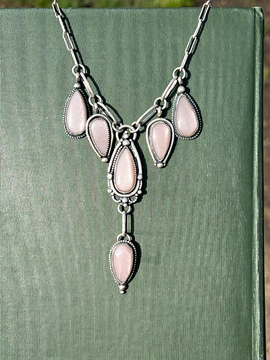 Peach Moonstone Necklace