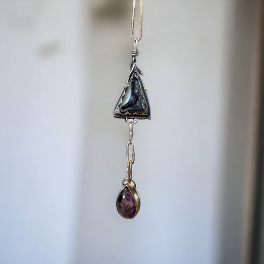 Hematite & Amethyst