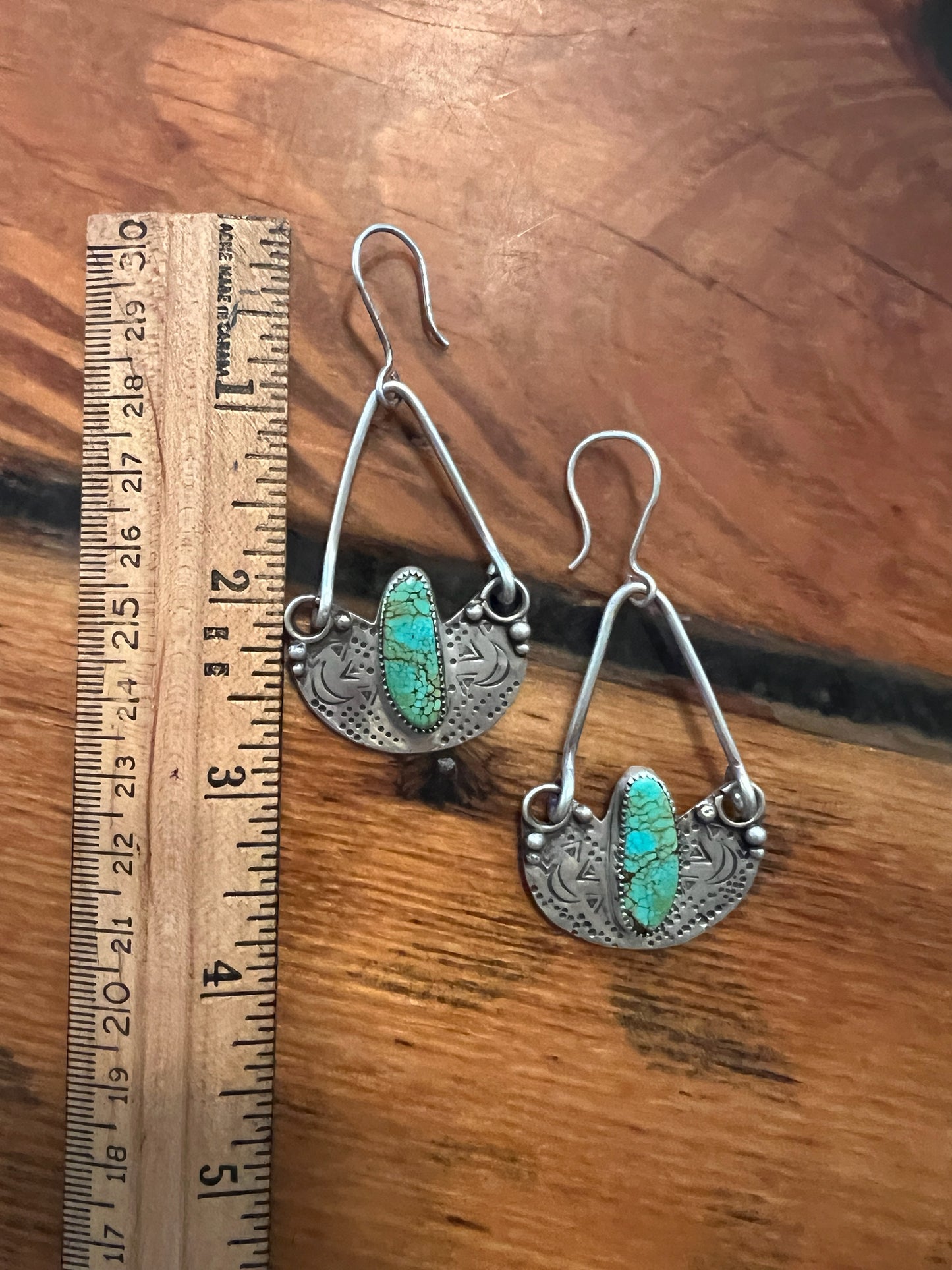 blackjack & sterling swing earrings